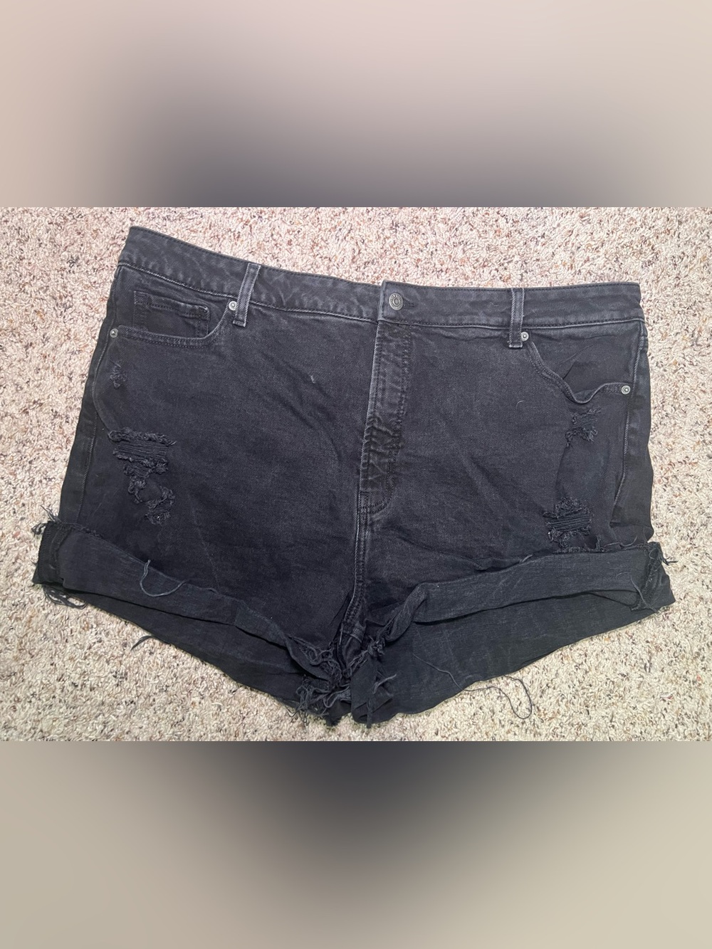 Old Navy Higher Hise-Rise OG Straight Jean Shorts